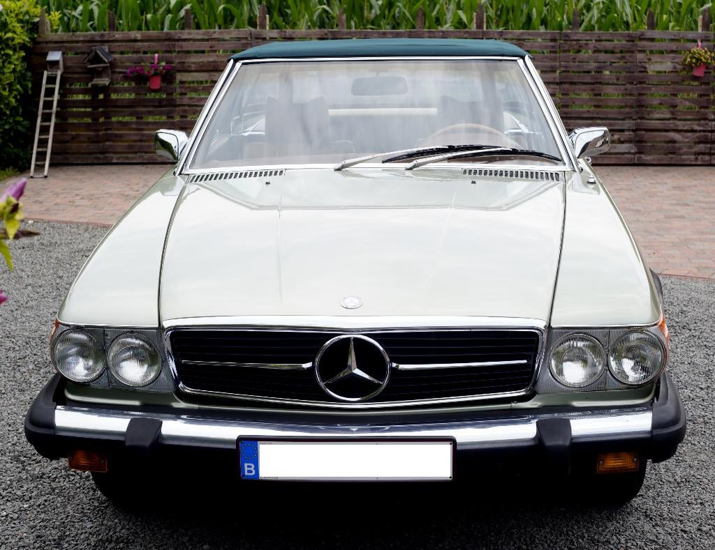 Mercedes 450SL oldtimer, Auto's, Automaat, Achterwielaandrijving, Beige, Mercedes-Benz