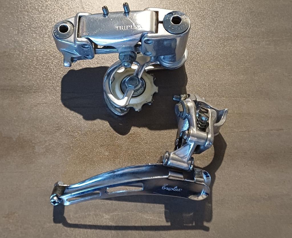 Kit dérailleur Triplex (avant/arrière) - Excellent état, Enlèvement ou Envoi, Utilisé, Dérailleur ou Chaîne, Triplex