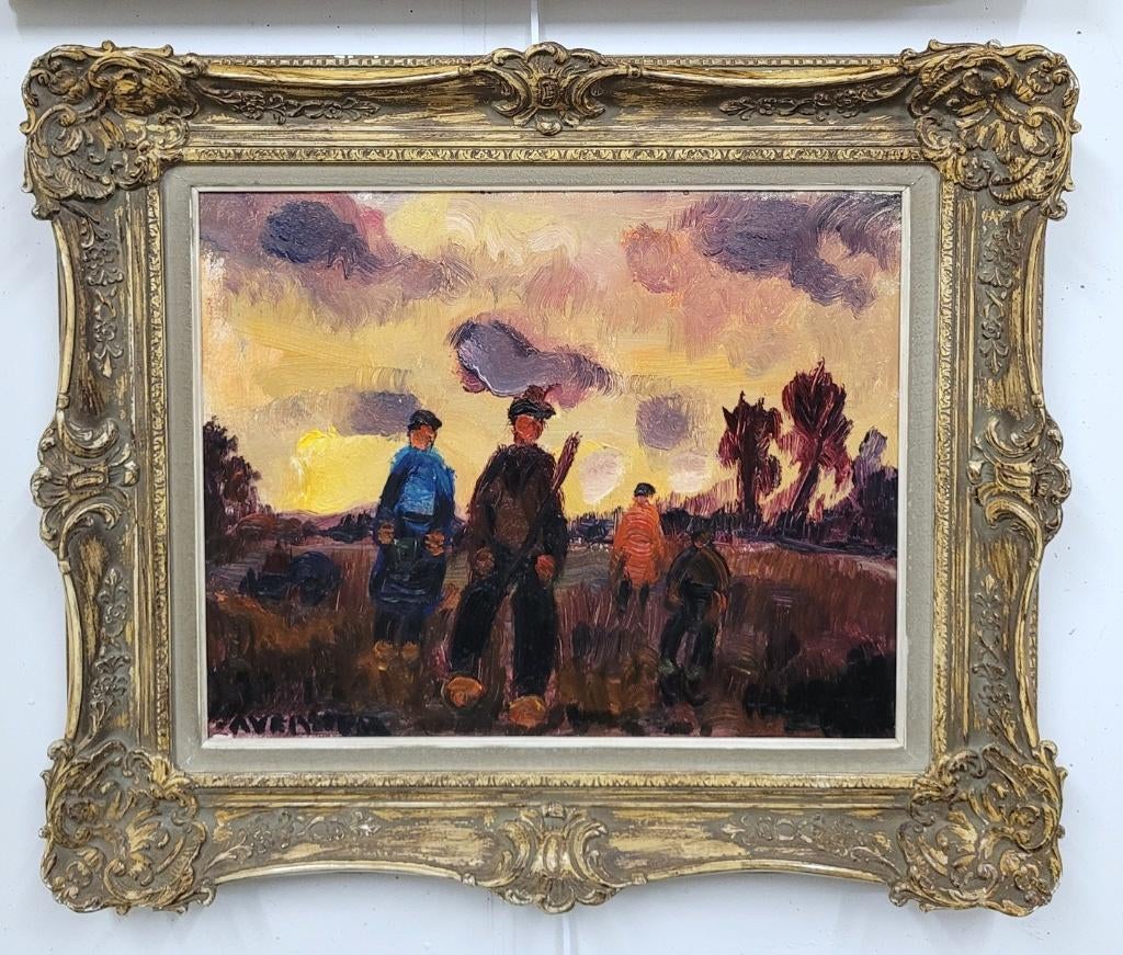 Alfons VERMEIR, op het veld, Antiquités & Art, Art | Peinture | Classique, Enlèvement ou Envoi