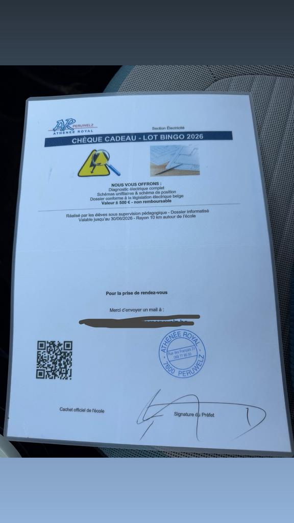 Chèque cadeau – Diagnostic électrique complet (valeur 500€), Informatique & Logiciels, Enlèvement ou Envoi, Neuf