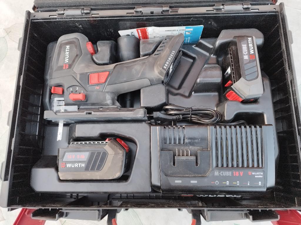 Würth wipzaag decoupeerzaag APS compact 18 set compleet, Doe-het-zelf en Bouw, Gereedschap | Zaagmachines, Zo goed als nieuw, Decoupeerzaag