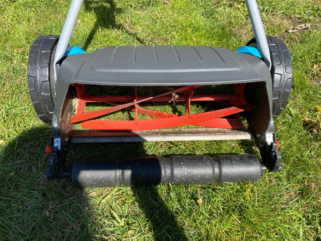 Duwgrasmaaier Gardena C400, Tuin en Terras, Ophalen, Handgrasmaaier, Zo goed als nieuw, Opvangbak