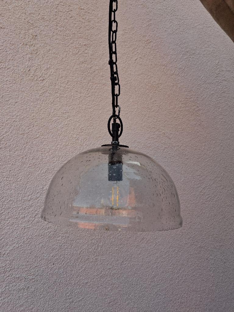 Hanglamp, Verre, Enlèvement, Utilisé, Industrieel
