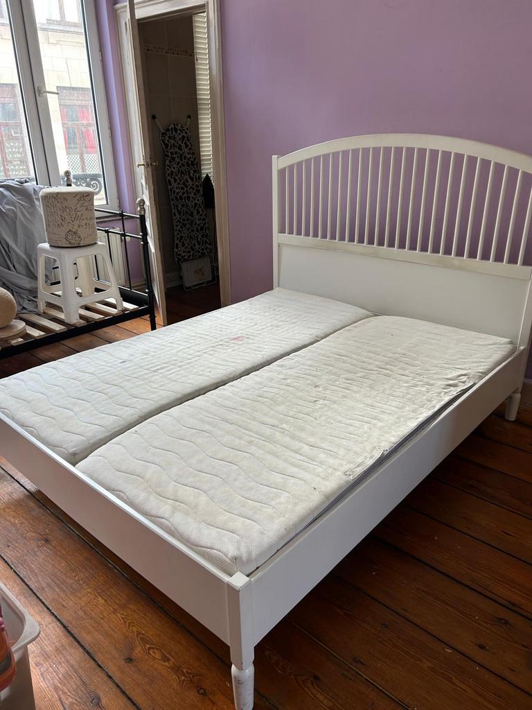 Lit 160cm, Ophalen of Verzenden, Zo goed als nieuw, Hout