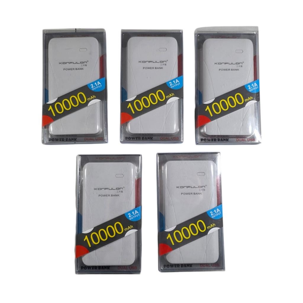 Batterie externe portable Lot 5X 10 000 mAh, Télécoms, Batteries externes, Enlèvement ou Envoi, Neuf, Konfulon