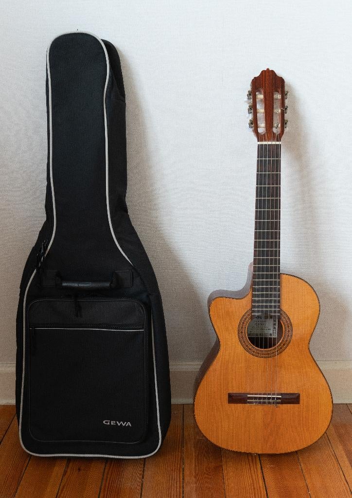 Linkshandige elektro-akoestische nylon snaren ¾ gitaar, Muziek en Instrumenten, Snaarinstrumenten | Gitaren | Akoestisch, Ophalen of Verzenden