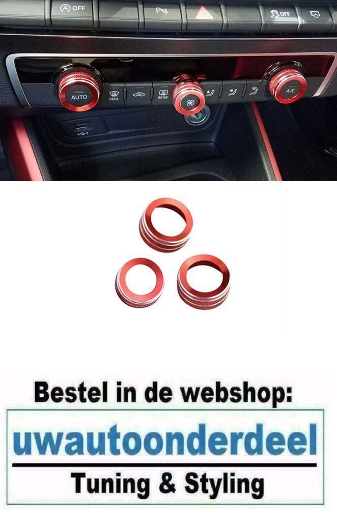 Airco Paneel Ringen Rood Geschikt voor Audi A3 S3 RS3 8V, Verzenden