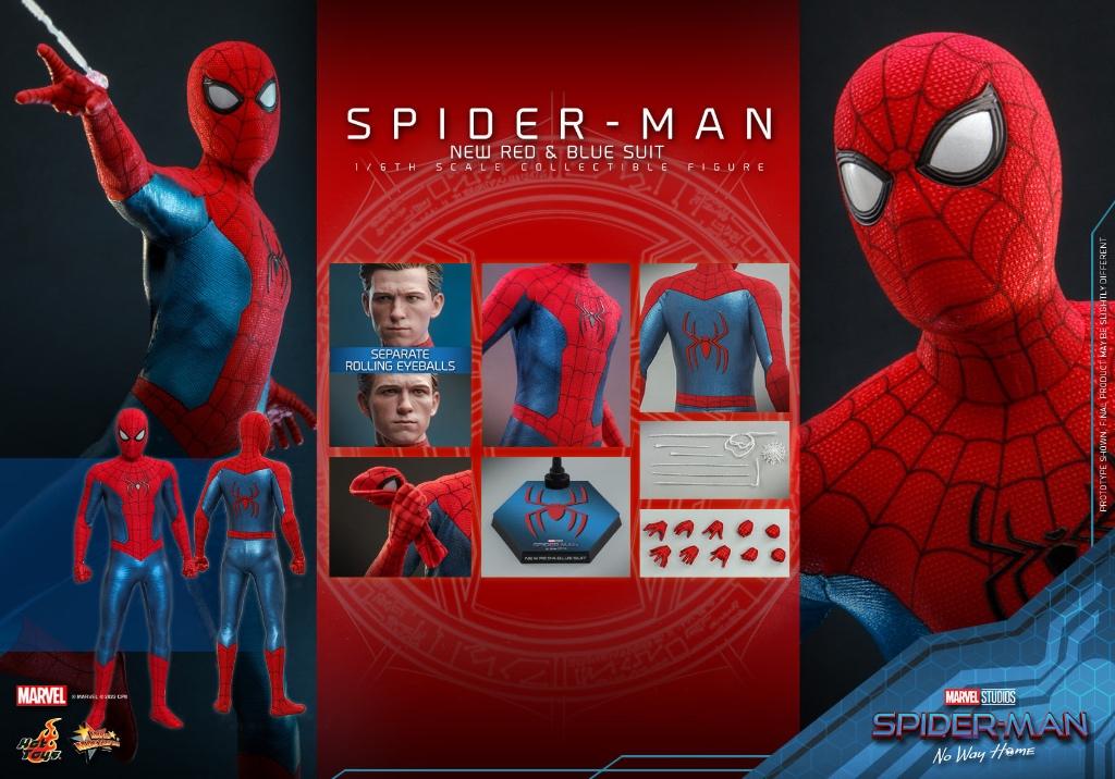 Hot Toys Spider-Man No Way Home New Red And Blue Suit MMS679, Collections, Envoi, Neuf
