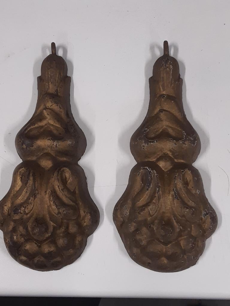 victoriaanse gietijzeren gordijngewichten, Ophalen of Verzenden