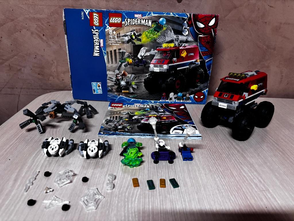 Lego Spider-Man 76174 Monster Truck vs mysterio, Lego, Ensemble complet, Comme neuf, Enlèvement ou Envoi