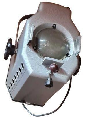 vintage theater film projector spot lamp, Metaal of Aluminium, Vintage, Ophalen of Verzenden, Zo goed als nieuw