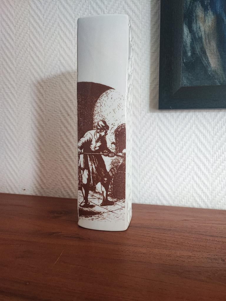 Vase au design vintage Winterling Roslau « Op Art » BAVARIA, Antiquités & Art, Antiquités | Porcelaine, Enlèvement ou Envoi