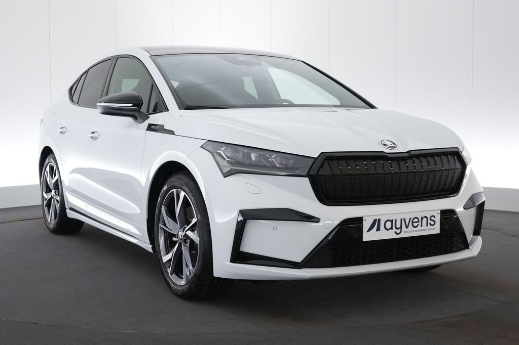 (2ETP047) SKODA ENYAQ COUPE, Auto's, Automaat, Achterwielaandrijving, Alcantara, Wit