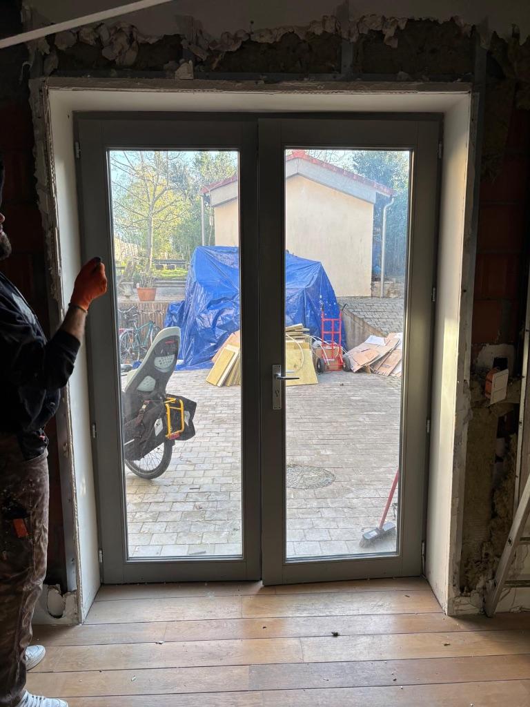 Double porte fenêtre vitrage spécial acoustique, Bricolage & Construction, Chambranle de porte, Enlèvement, Utilisé, Vitre comprise