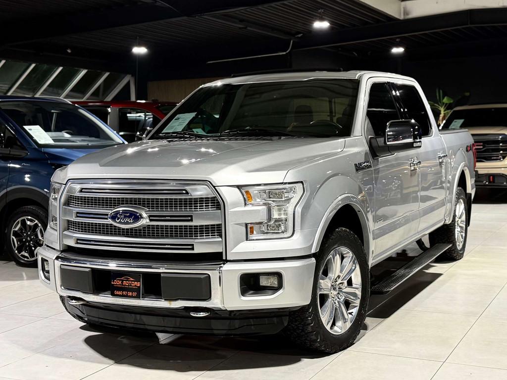 Ford USA F-150 3.5 EcoBOOST 370cv PLATINIUM LPG PANO CAMERA, Autos, Camionnettes & Utilitaires, Cuir, Argent ou Gris, Achat, Noir