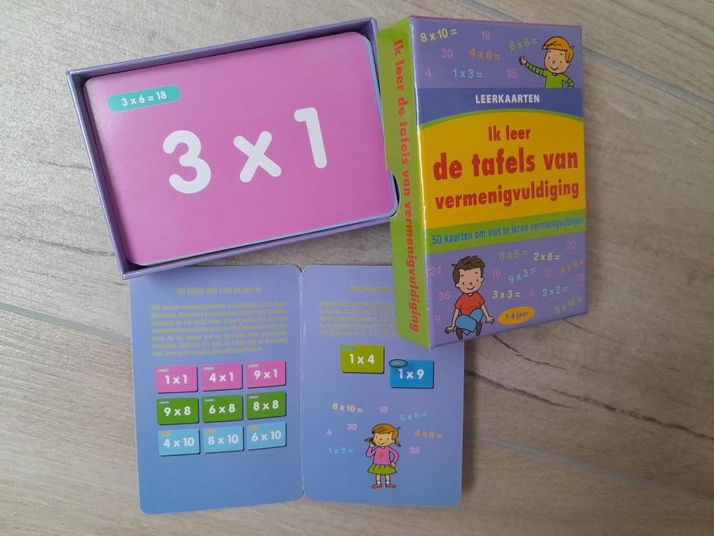 Ik leer de tafel van vermenigvuldiging met kaarten, Ophalen, Zo goed als nieuw, Rekenen