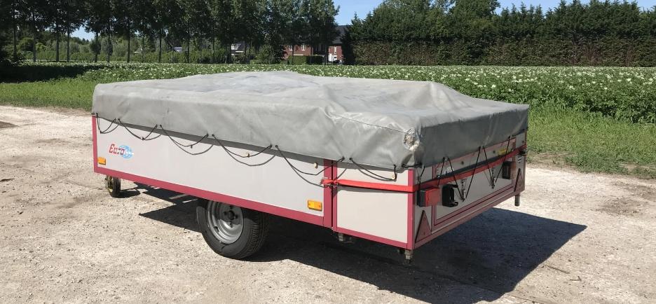 vouwwagen scout euro cruiser, Caravans en Kamperen, Vouwwagens, Lichtgrijs, Aanwezig, Tot en met 6, Ophalen