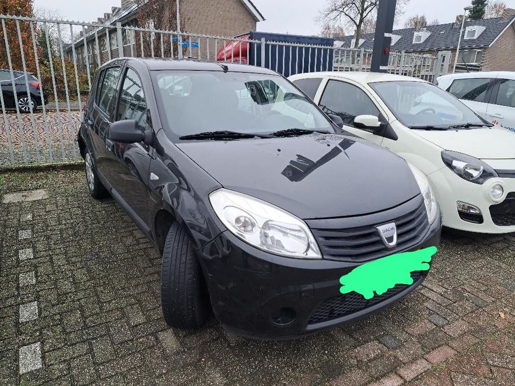 Dacia Sandero 1.2 rijdend 133.xxx km opknapper export handel, Auto's, Voorwielaandrijving, 135 g/km, Zwart, 5 deurs