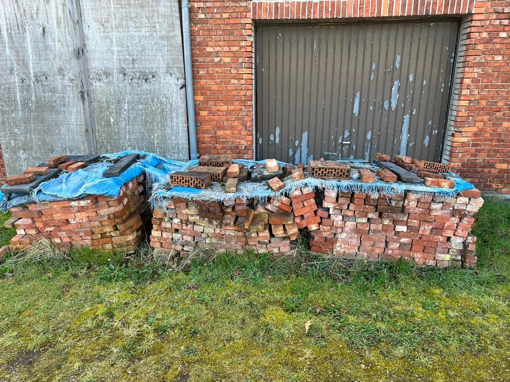 “Vlaamse boerkes” bakstenen, Doe-het-zelf en Bouw, Ophalen, Bakstenen