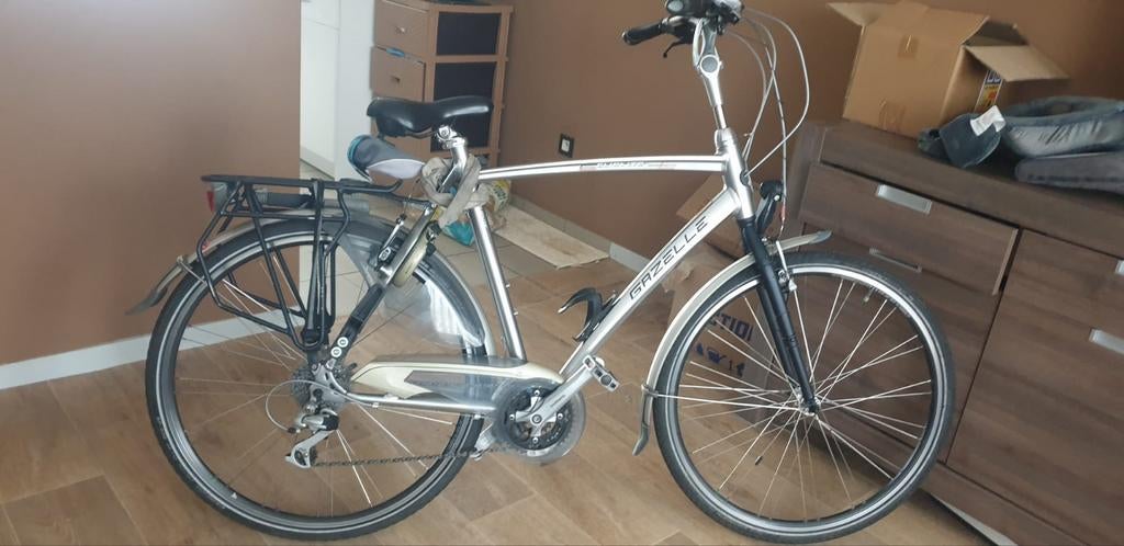 Herenfiets gazelle fuente 28inch, Fietsen en Brommers, Ophalen, Velgrem, Versnellingen, 61 tot 65 cm