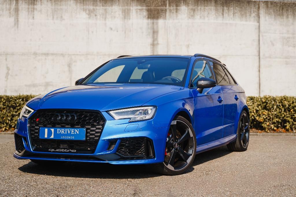 RS3 Sportback Ara Blue kristalle, Carbon, Pano dak, Autos, Audi, Cuir, 2480 cm³, Euro 6, 5 portes
