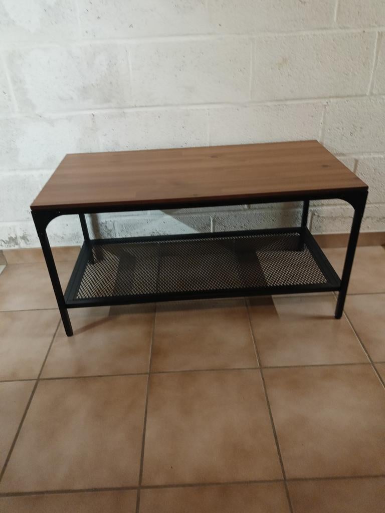 Rechthoekige salontafel industriële look, Huis en Inrichting, Tafels | Salontafels, Minder dan 50 cm, 50 tot 100 cm, 50 tot 75 cm