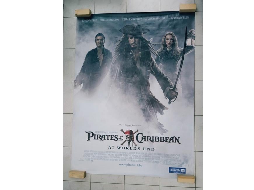 Filmposter: Pirates of the Caribbean, Verzamelen, Rechthoekig Staand, Deurposter of groter, Ophalen of Verzenden, Zo goed als nieuw
