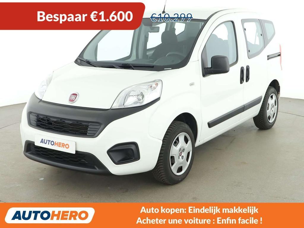 Fiat Qubo 1.4 Pop (bj 2018), Auto's, Fiat, Stof, Gebruikt, 161 g/km, Wit
