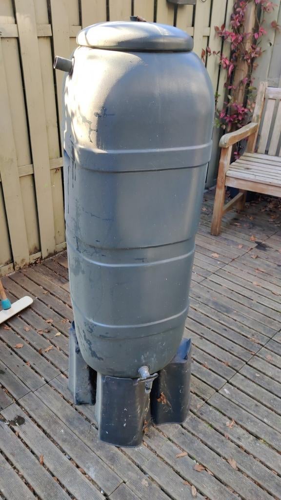 Regenton met kraantje - 100 l, Tuin en Terras, Regentonnen, Ophalen, Kunststof, Gebruikt, Met kraantje