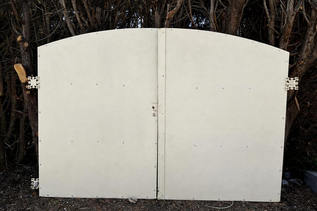 Porte de jardin en fer dimension 260 sur 200 de hauteur, 200 cm ou plus, Portail battant, Comme neuf, Enlèvement