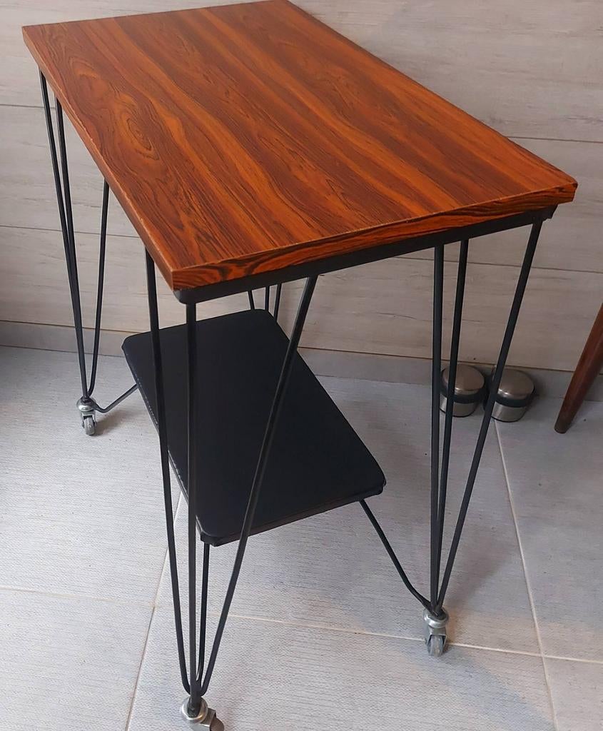 palisander bijzettafel trolly, Ophalen, Huis en Inrichting
