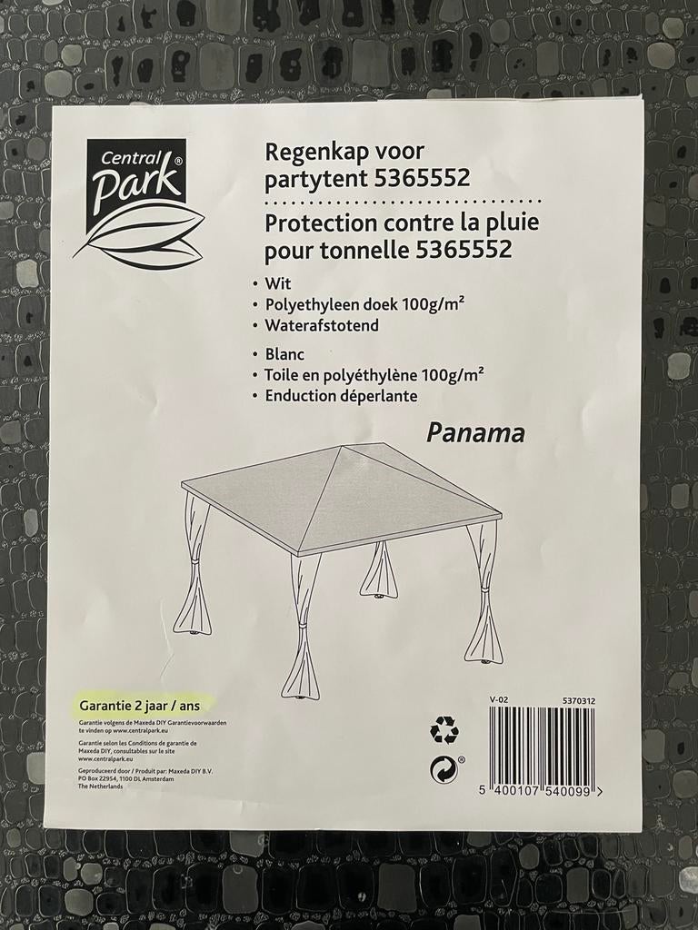 Toile en polyethylene pour tonnelle 3 m X 3 m, Enlèvement, Comme neuf