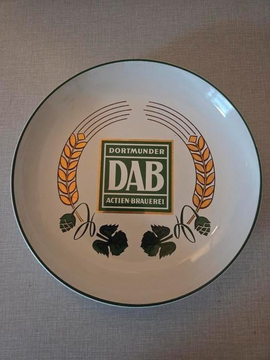 Vintage wandbord DAB., Verzamelen, Biermerken, Nieuw, Reclamebord, Plaat of Schild, Ophalen of Verzenden