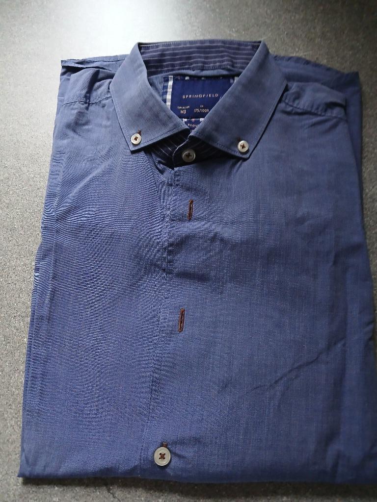 Chemise Springfield pour homme, Tour de cou 39/40 (M), Enlèvement ou Envoi, Comme neuf, Bleu