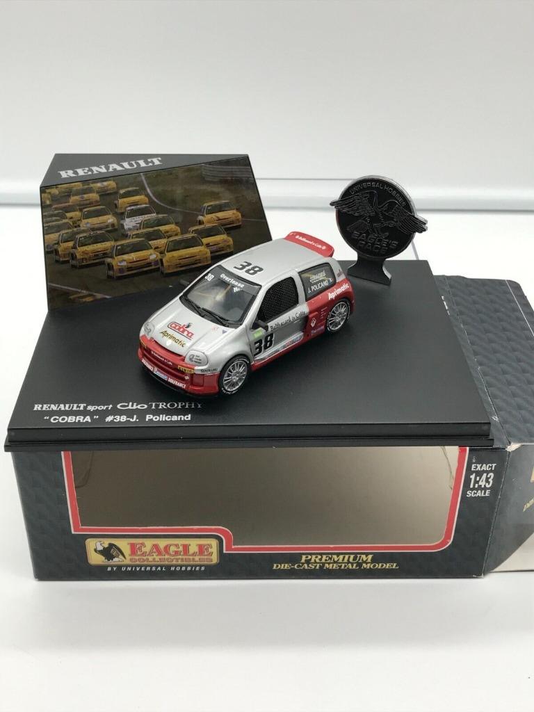 1:43 Eagle UH Renault Clio Sport V6 24V Clio Trophy #38, Enlèvement ou Envoi, Comme neuf, Voiture, Universal Hobbies