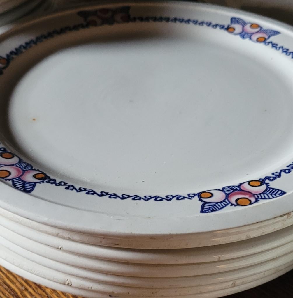 Assiette LONGWY 22 Cm et 24.5 Cm, Antiquités & Art, Enlèvement