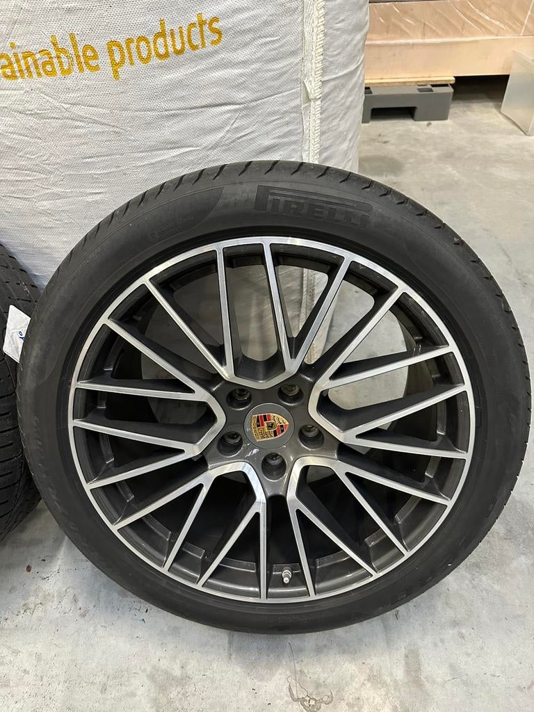 Porsche Spyder Velgen 21 inch - Cayenne, Auto-onderdelen, Banden en Velgen, Ophalen, Gebruikt, Banden en Velgen, 21 inch