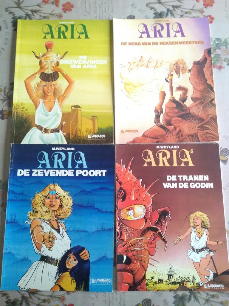 Aria strips door m.weyland (lombard), Boeken, Stripverhalen, Meerdere stripboeken, Ophalen of Verzenden, Zo goed als nieuw, Weyland