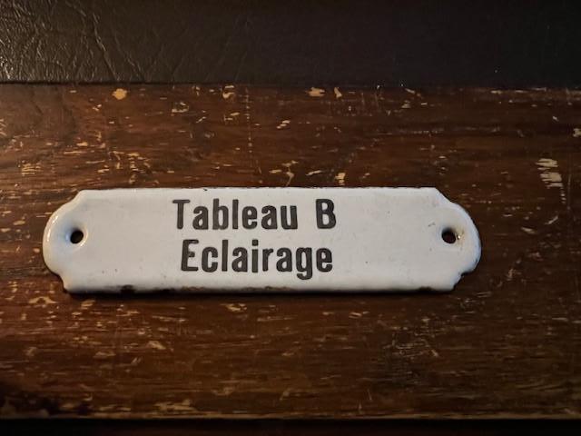 Petite plaque émaillée Tableau B Eclairage, Antiquités & Art, Enlèvement