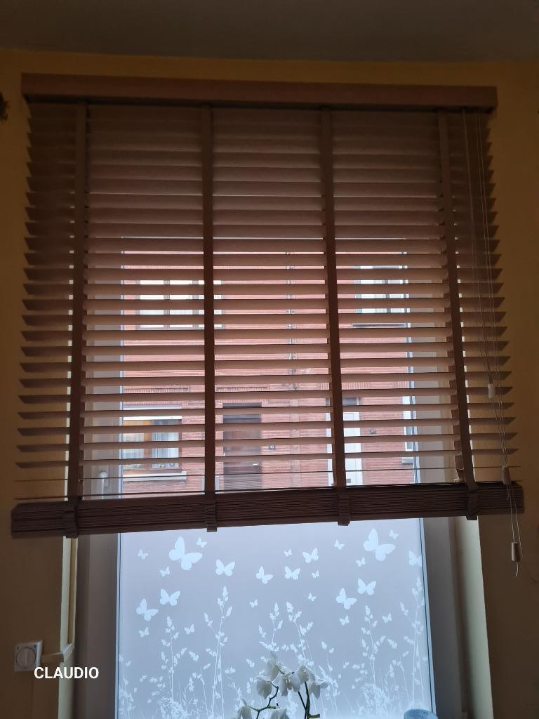 store bambou, Beige, Vénitien, Comme neuf, 150 à 200 cm