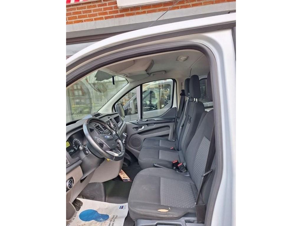 Ford Transit Custom MULTI-USE L2 Dubbel cab. 6 pl - Airco -, Auto's, Monovolume, Zwart, Wit, 130 pk