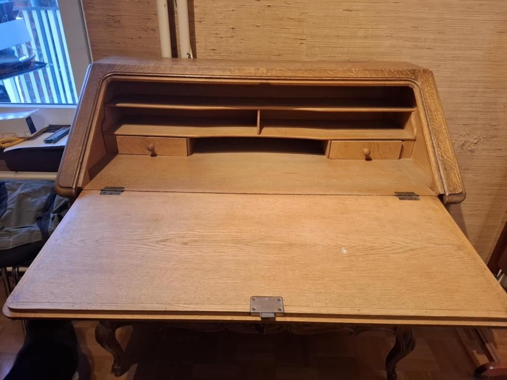 Vintage vanity / makeuptafel- dressoir, Ophalen, Gebruikt, 100 tot 150 cm, 100 tot 150 cm
