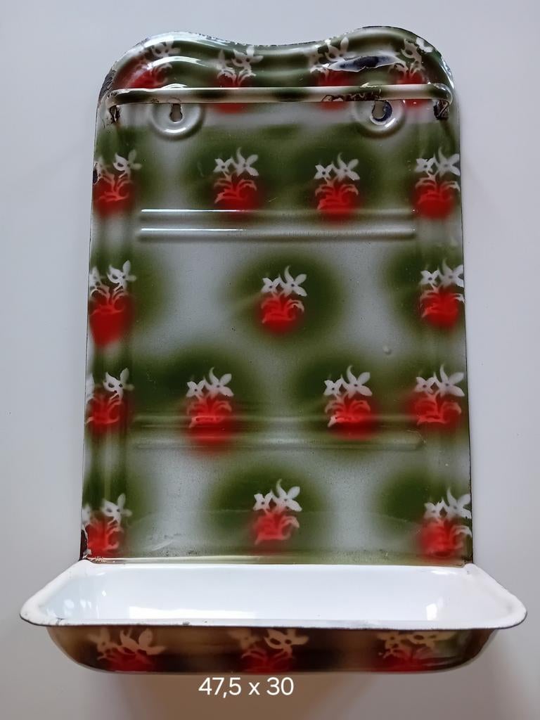 Antiek email lepelrek, Antiek en Kunst, Ophalen of Verzenden