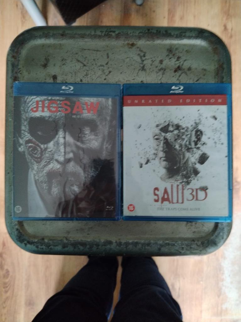 Saw pakket - deel 1 tot en met 8 (DVDs en blu-rays), Cd's en Dvd's, Blu-ray, Verzenden, Zo goed als nieuw, Horror