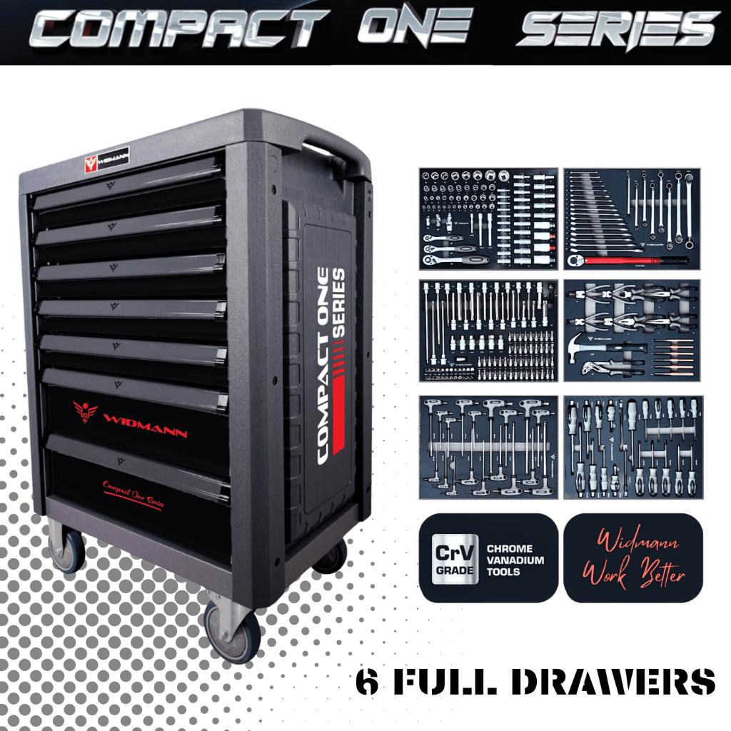 Servante d'atelier  Widmann 6 tiroirs PLEIN + 272 pcs outils, Bricolage & Construction, Boîtes à outils, Neuf, Remplie, Enlèvement