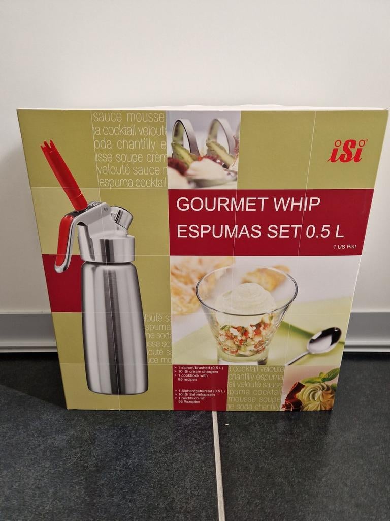 Siphon professionnel, Gourmet Whip Espumas set, 0.5L, Maison & Meubles, Enlèvement ou Envoi, Neuf