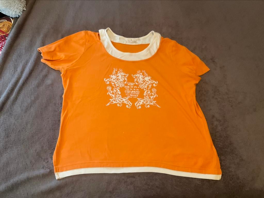 Oranje t shirt, merk Yessica, maat XL, Yessica, Maat 46/48 (XL) of groter, Oranje, Ophalen of Verzenden