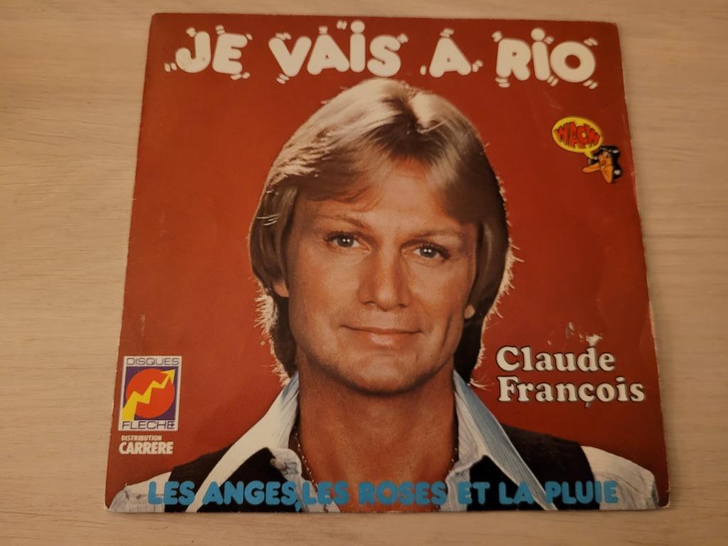 disque vinyl 45 tours Claude François ‎– Je Vais A Rio, CD & DVD, Enlèvement ou Envoi, Comme neuf