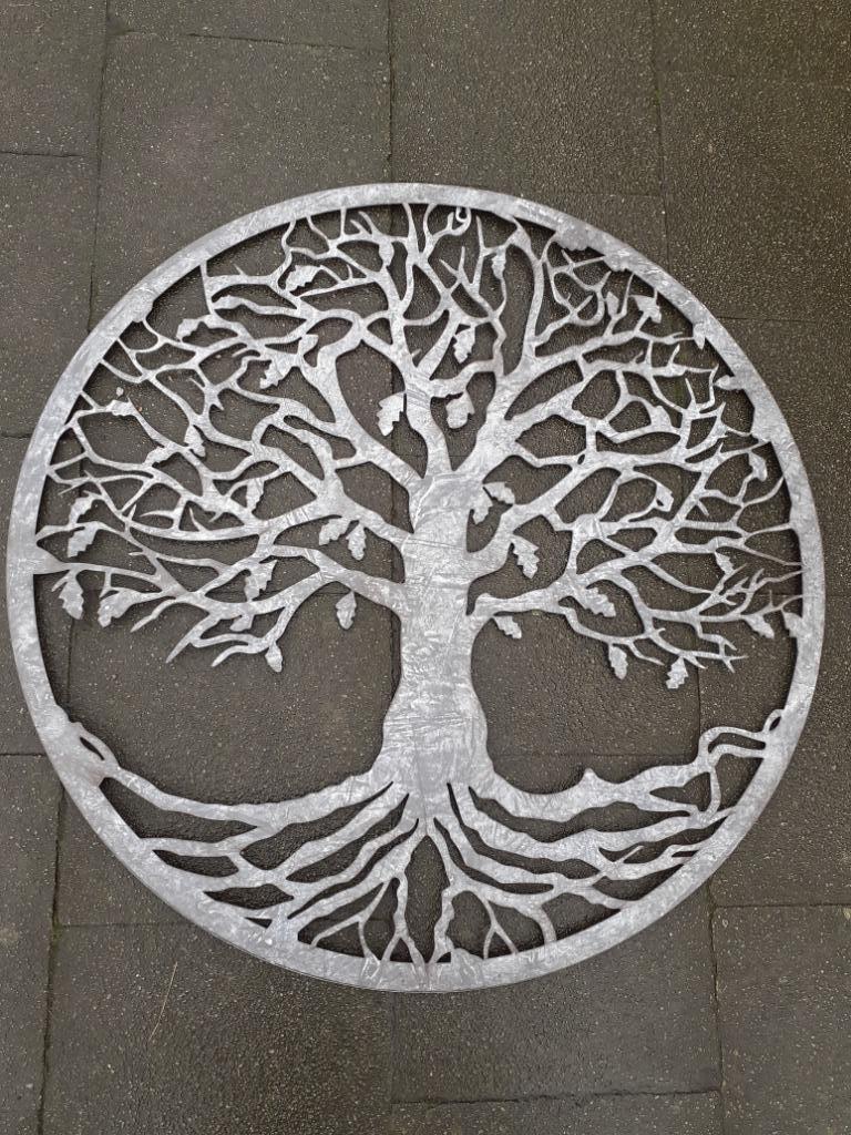 SMEEIJZEREN LEVENSBOOM (diameter 80 cm), Tuin en Terras, Tuinwanddecoratie, Ophalen of Verzenden, Nieuw