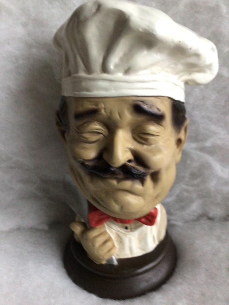 Buste kok met lepel. Kunststof, Ophalen of Verzenden